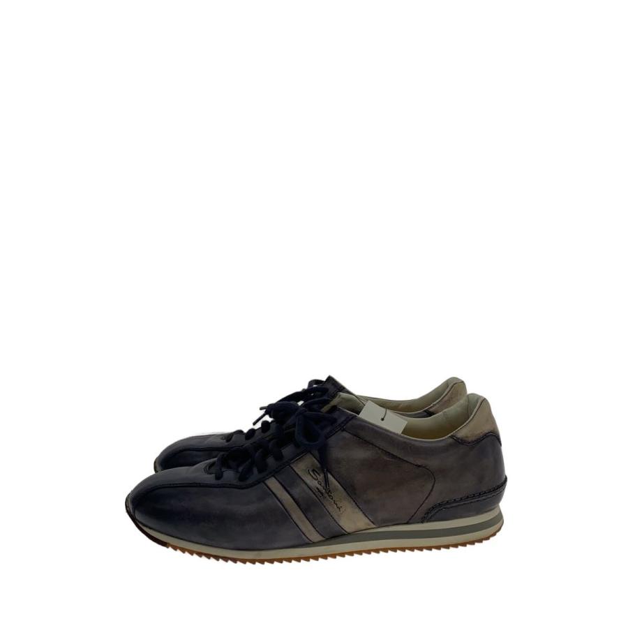 Santoni◇ローカットスニーカー/UK8/BLK : セカンドストリート