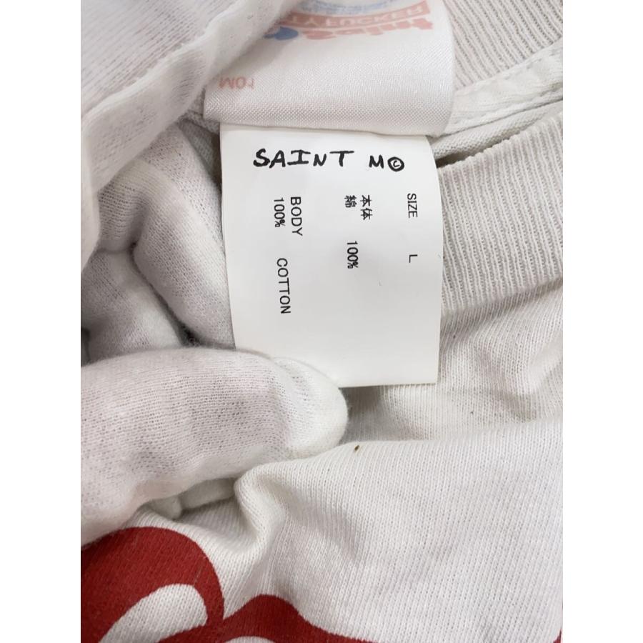 SAINT MICHAEL◇25ss/SS TEE/BABY MICHAEL/L/コットン/WHT/SM-HR1-0000