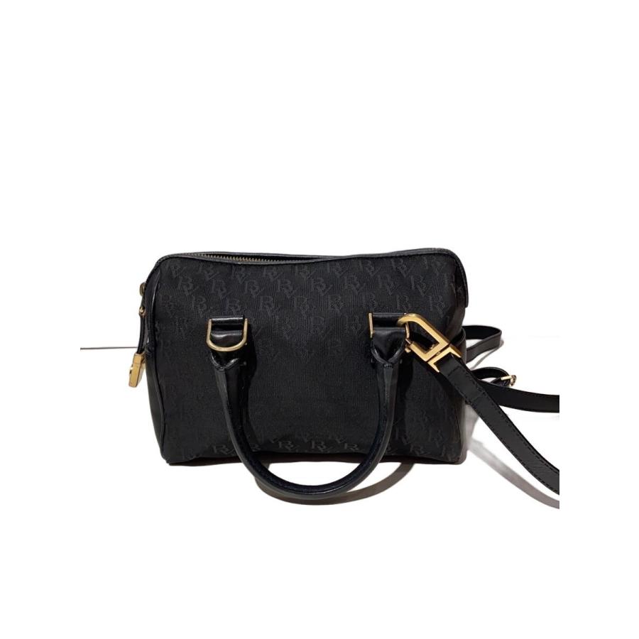 BOTTEGA VENETA◇モノグラム/ミニボストン/ショルダーバッグ/--/BLK