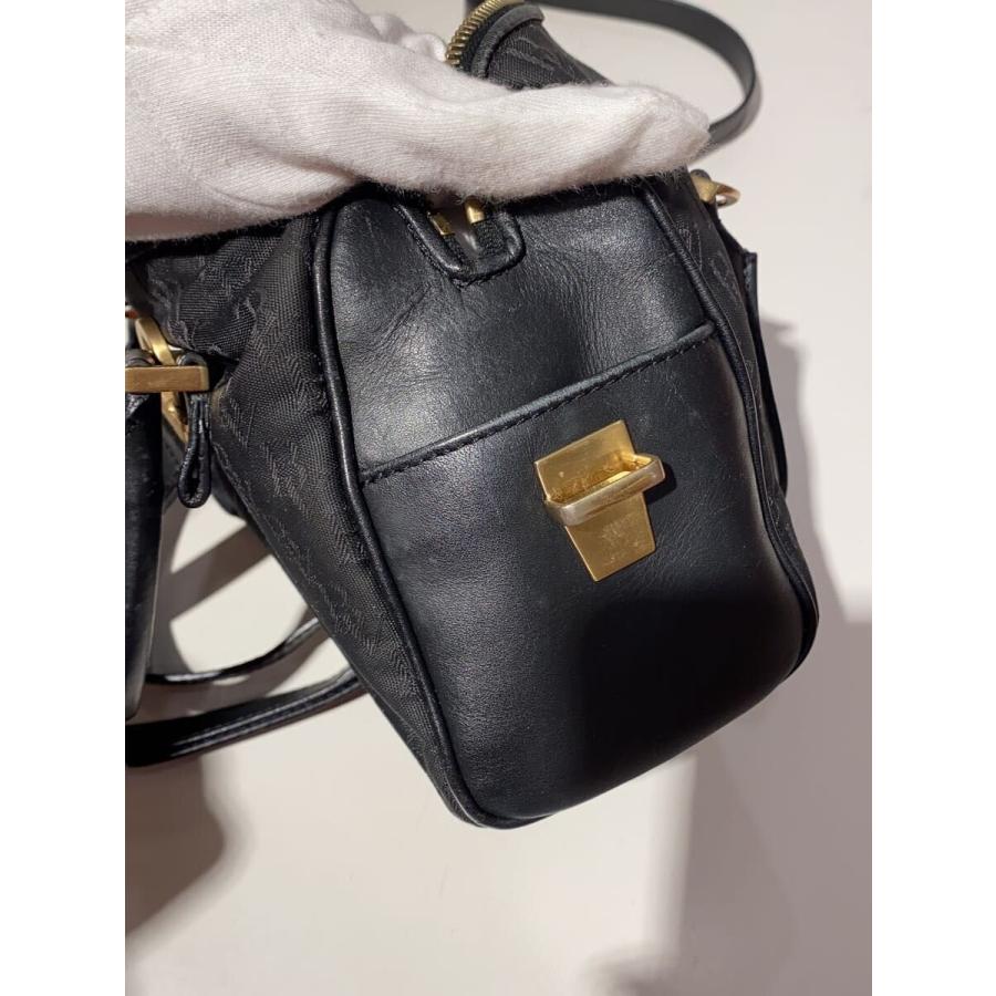 BOTTEGA VENETA ボッテガ　バッグ　ボストン　 ショルダー　革 BOTTEGA VENETA◇モノグラム/ミニボストン/ショルダーバッグ/--/BLK