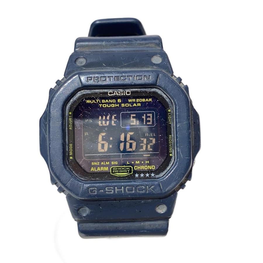 CASIO◇G-SHOCK/ソーラー腕時計/デジタル/ラバー/NVY/NVY/GW-M5610NV