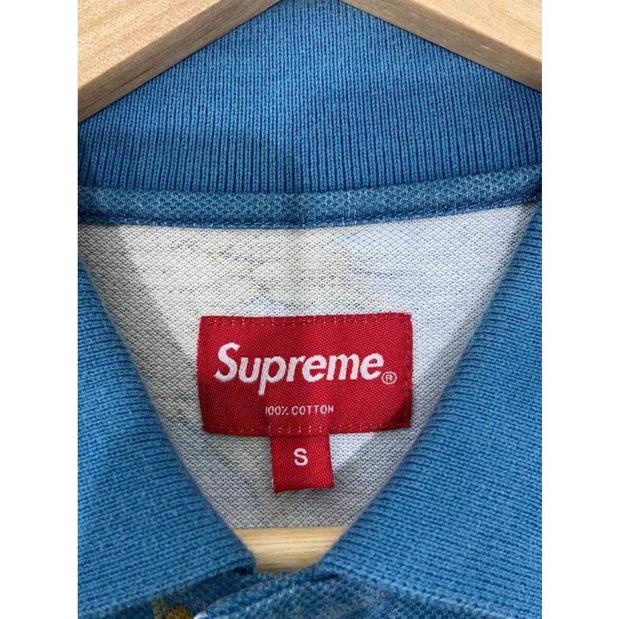 Supreme◇ポロシャツ/S/コットン/BLU/15SS SUNFLOWER POLO : セカンド