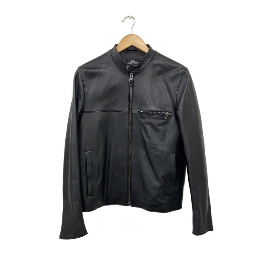 コーチ COACH ライダース シングルライダース 羊革 シープスキン S COACH◇シングルライダースジャケット/S/羊革/BLK/88799 : セカンド