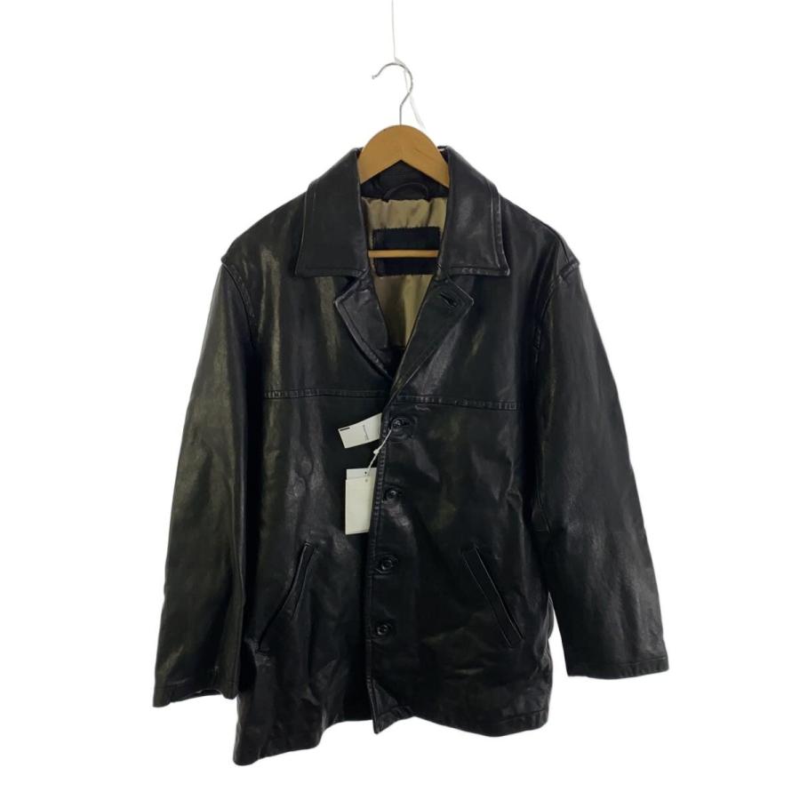 ADAM ET ROPE◇シープスキンウォッシュドレザーカーコートレザー