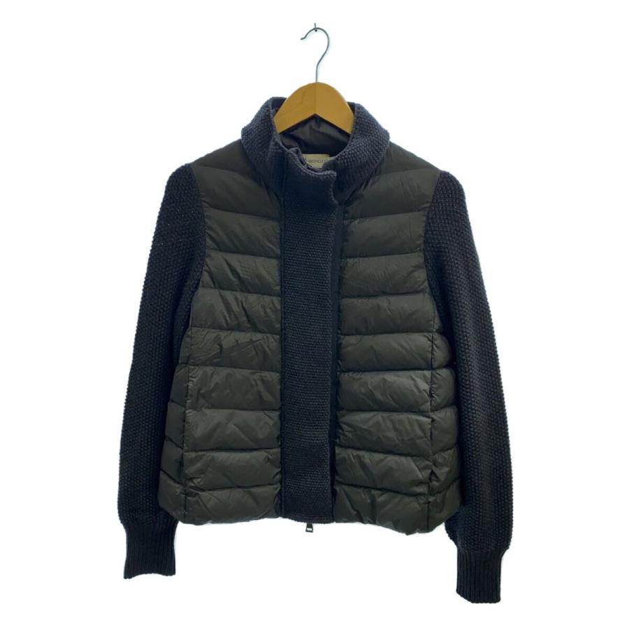 MONCLER◇MAGLIONE TRICOT CARDIGAN/S/ナイロン/BLK/A2-093-94534-00