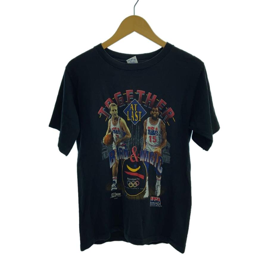 90s/バルセロナオリンピック/SALEM sportswear/Tシャツ/M/コットン/BLK
