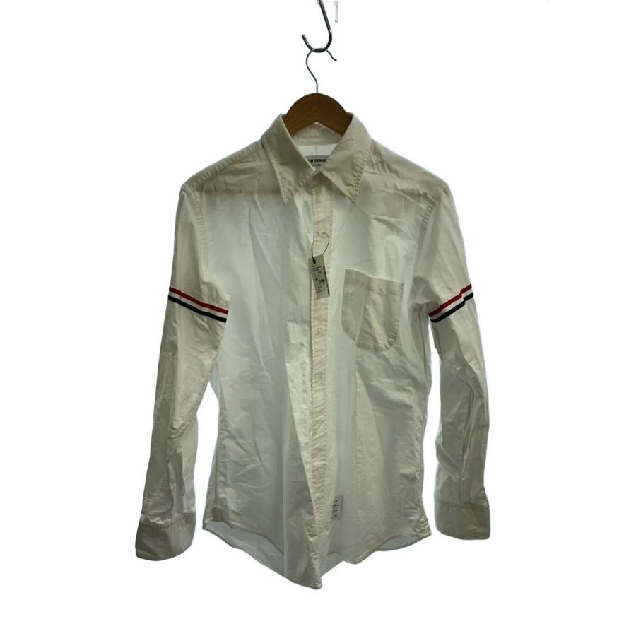 THOM BROWNE. NEW YORK◇長袖シャツ/3/コットン/WHT : セカンド