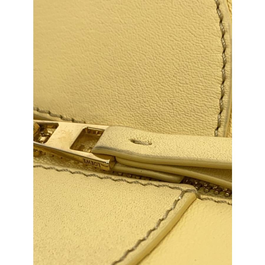LOEWE◆ハンモックコンパクトバニライエロー/トートバッグ/レザー/イエロー/無地/A538H13X10//の画像