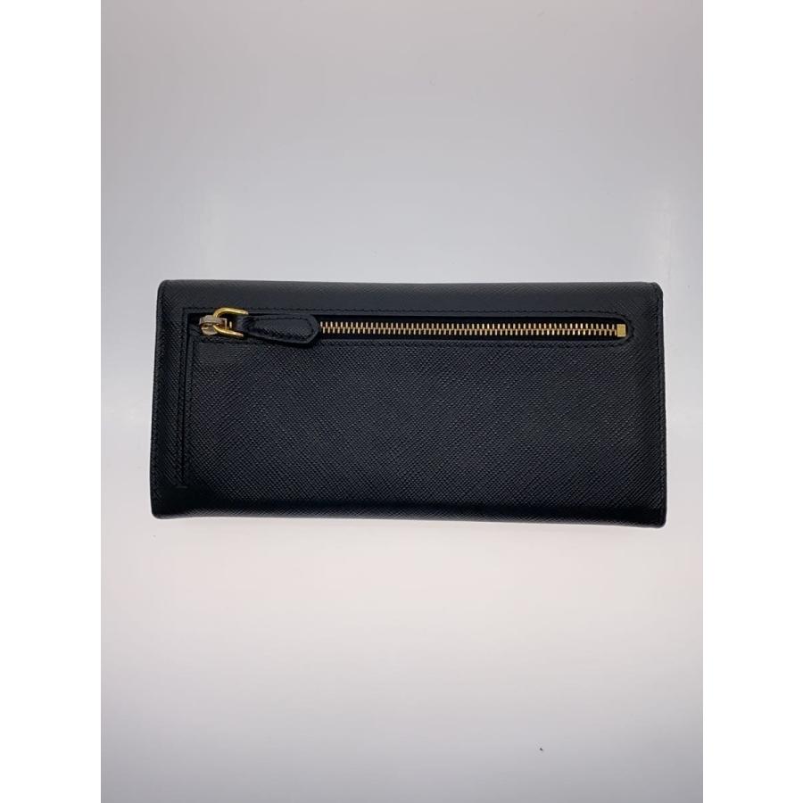 PRADA◇カードケース付/長財布/サフィアーノ/BLK/レディース/1MH132QWA 
