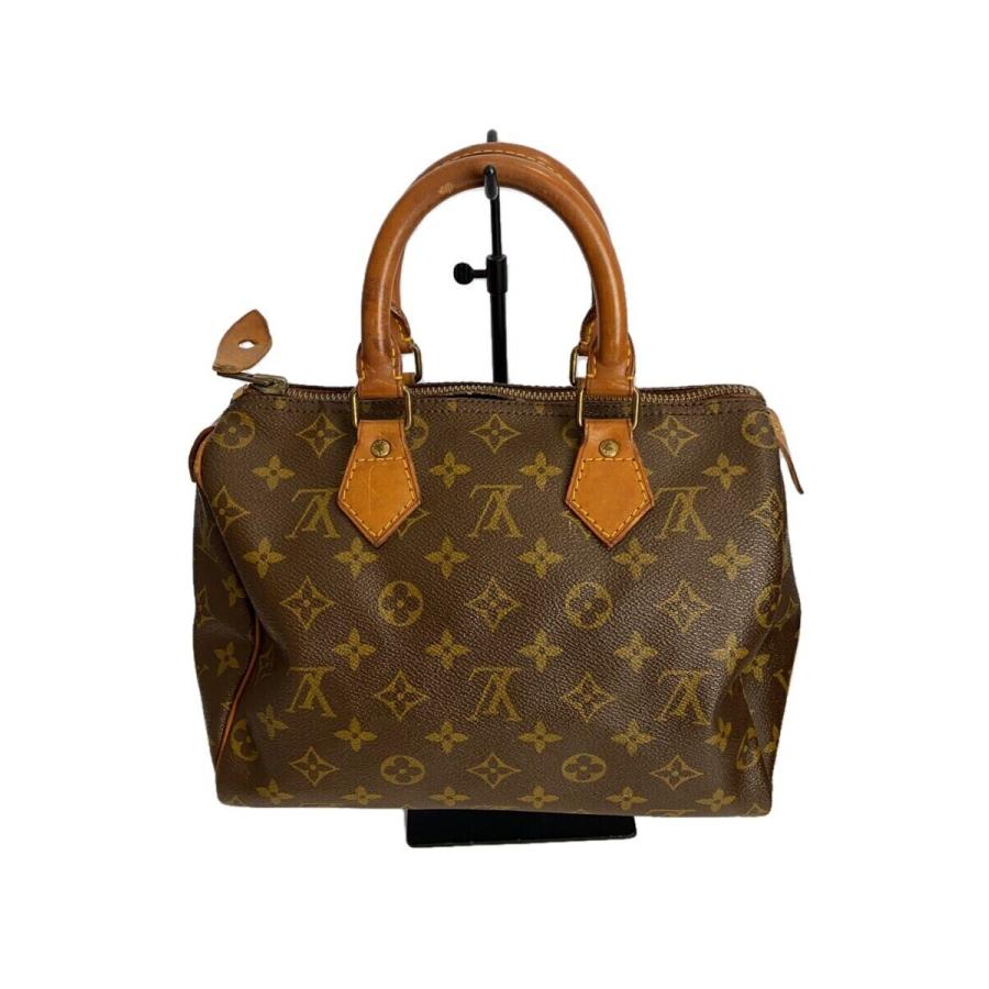 LOUIS VUITTON◇1)スピーディ25_モノグラム・キャンバス_BRW/PVC/BRW