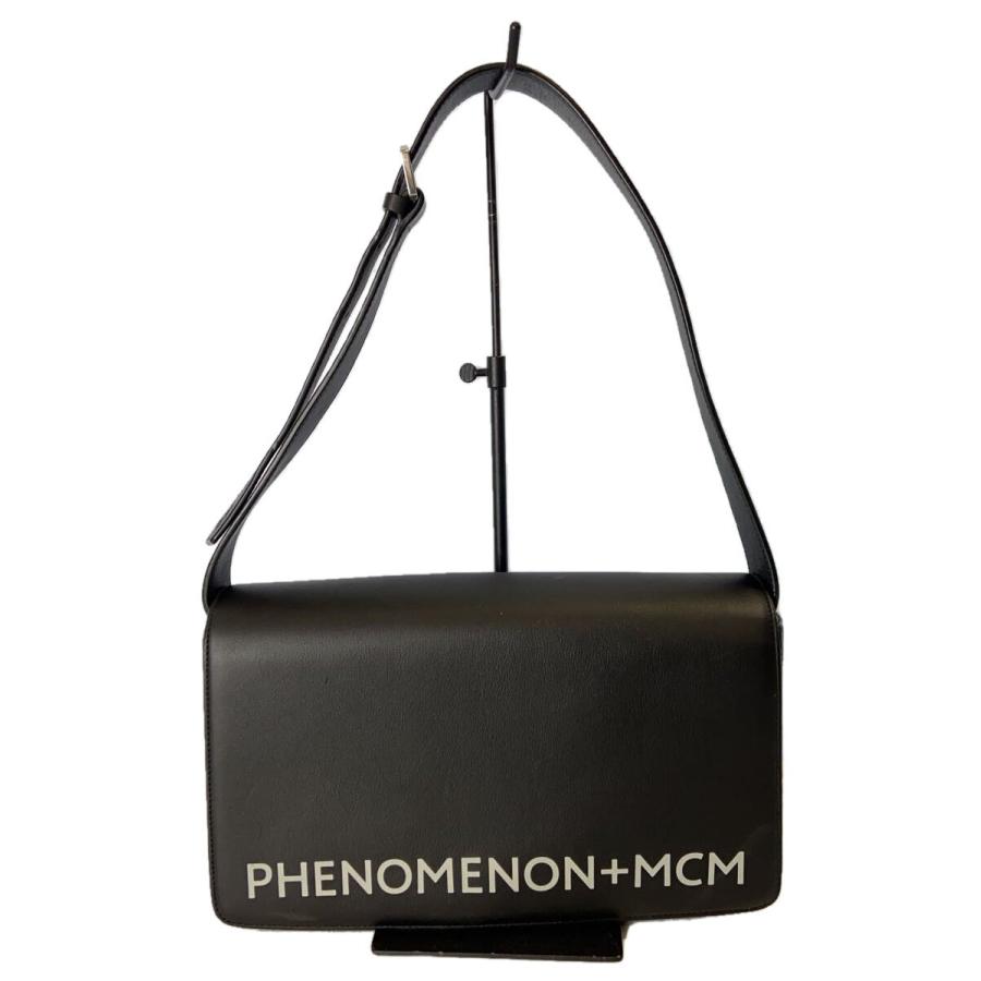 MCM ハンドバッグ　ショルダーバッグ　エンボス加工　ブラック MCM◇ショルダーバッグ/レザー/BLK : セカンドストリートYahoo!店