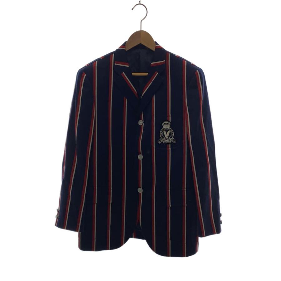 VAN jacket/テーラードジャケット/M/ウール/NVY/ストライプ/BW-33504