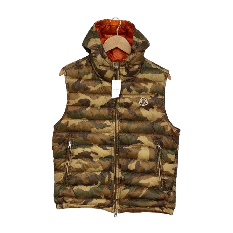 MONCLER◇ダウンベスト/2/--/マルチカラー/カモフラ/131-091-43364 