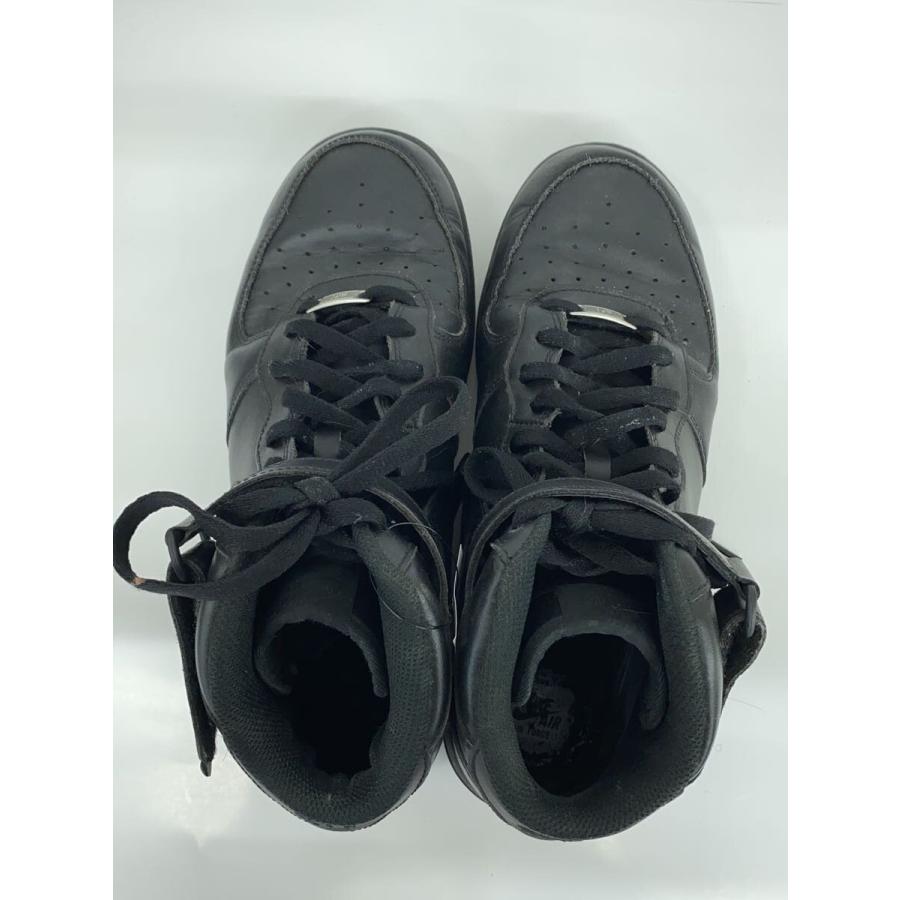 NIKE◇AIR FORCE 1 MID 07_エアフォース ミッド 07/29cm/BLK/レザー