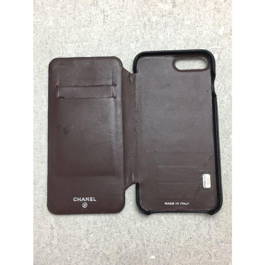 CHANEL◇iPhone 7Plus・8Plus用/スマホケース/BLK/レディース/27178523