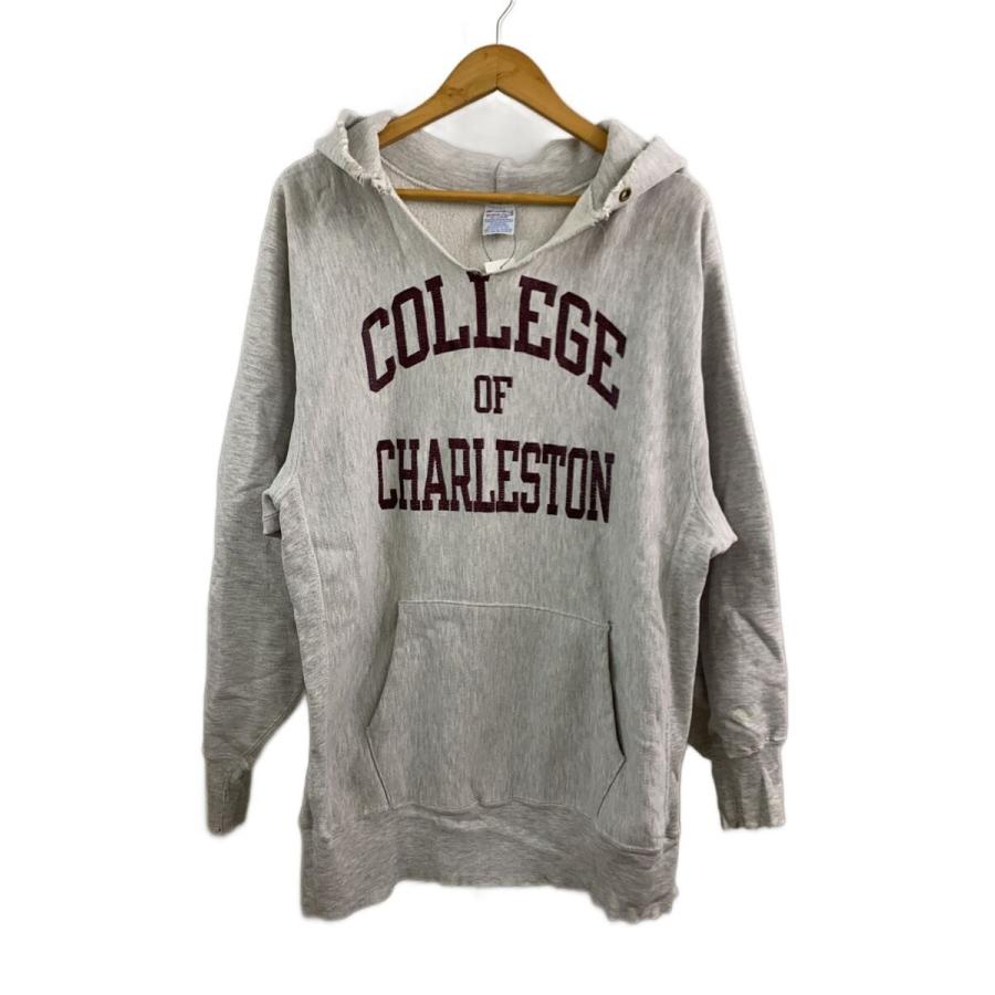 champion チャンピオン リバースウィーブ パーカー3段プリント90's Champion◇90s/USA製/リバースウィーブ/3段プリント/パーカー/XXL