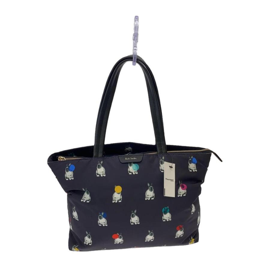 Paul Smith◇ラビットポルカドット/トートバッグ/ナイロン/NVY Paul Smith◇ラビットポルカドット/トートバッグ/ナイロン/NVY