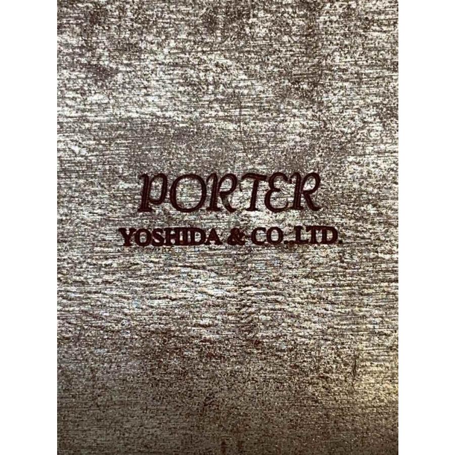 PORTER◇フォイルウォレット/2つ折り財布/SLV/シルバー/無地/メンズ