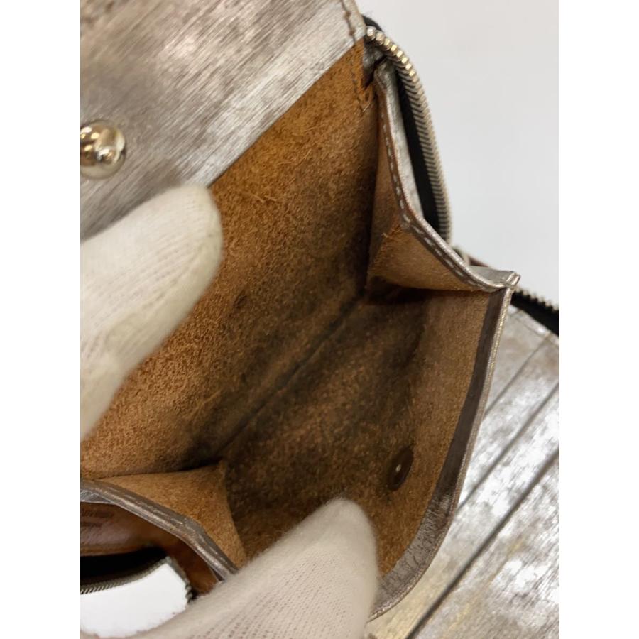 PORTER◇フォイルウォレット/2つ折り財布/SLV/シルバー/無地/メンズ 