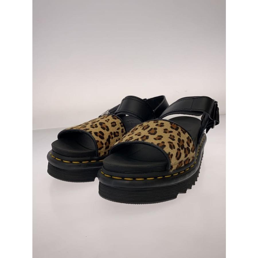 Dr.Martens◇サンダル/UK6/25586001/ヒョウ柄/BLK/ブラック/黒 