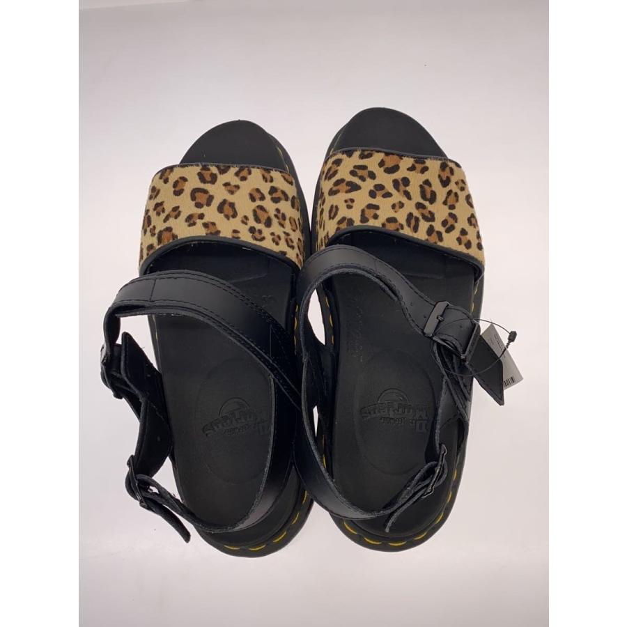 Dr.Martens◇サンダル/UK6/25586001/ヒョウ柄/BLK/ブラック/黒 