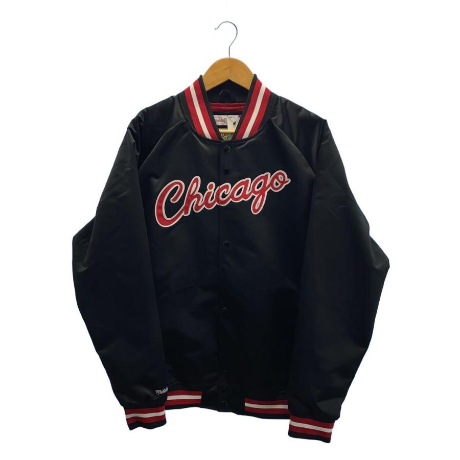 mitchell&ness◇スタジャン/XL/ポリエステル/BLK/ブラック/STJKMG18013