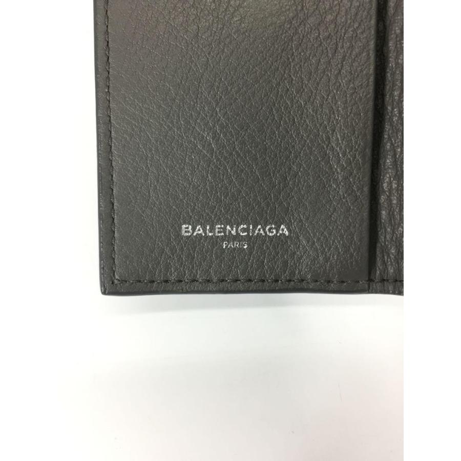 BALENCIAGA◇キーケース/レザー/GRY/無地/メンズ/499204・1215・Z