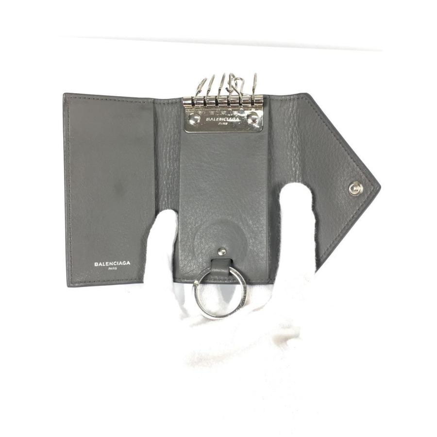 BALENCIAGA バレンシアガ 6連キーケース ペーパー グレー リング