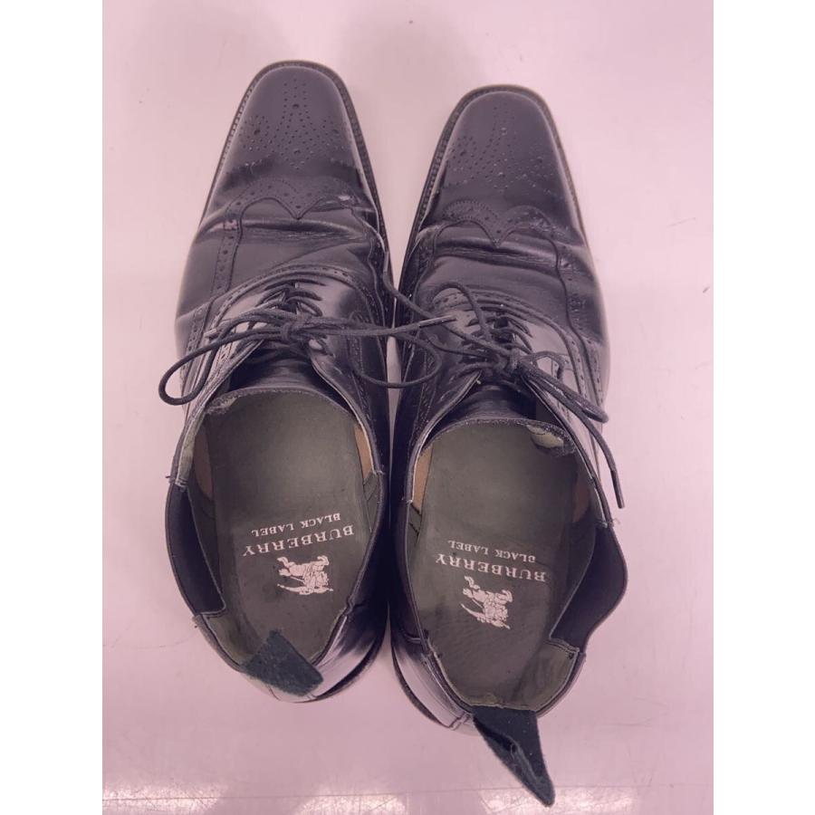BURBERRY BLACK LABEL◇サイドゴアブーツ/26.5cm/BLK/レザー 