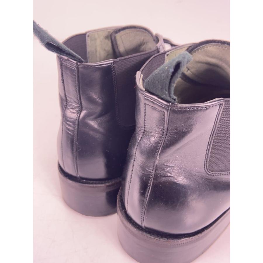 BURBERRY BLACK LABEL◇サイドゴアブーツ/26.5cm/BLK/レザー 