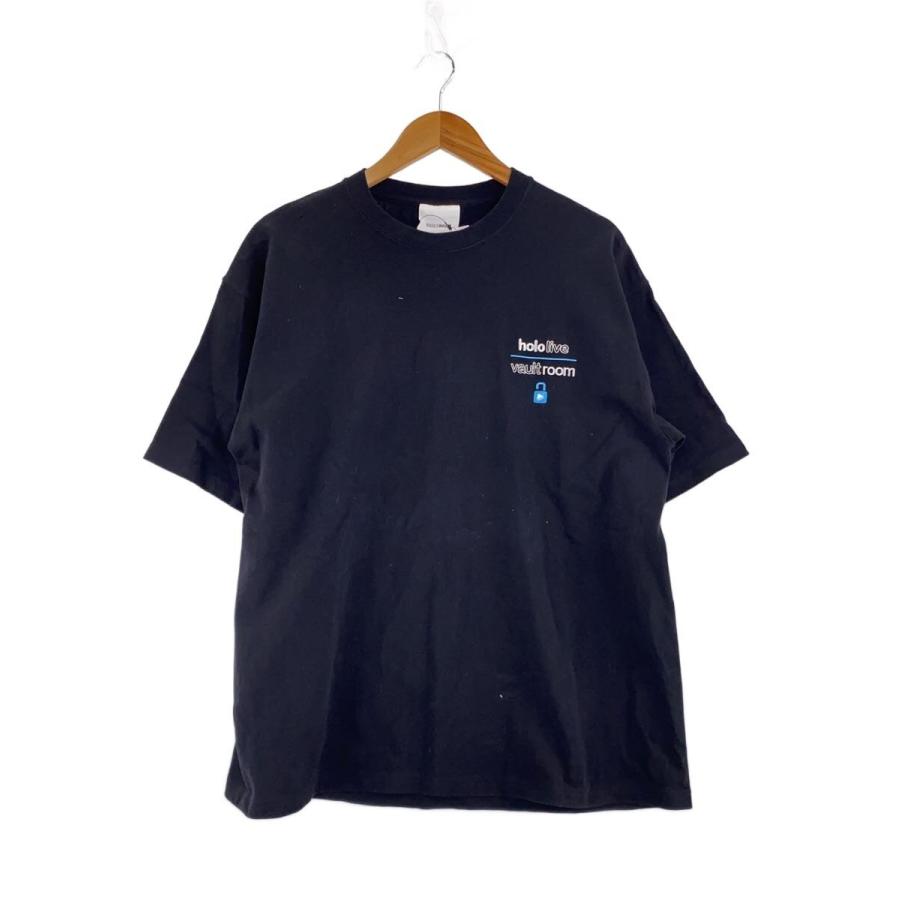 vaultroom◇Tシャツ/L/コットン/BLK/×ホロライブ/星街すいせい