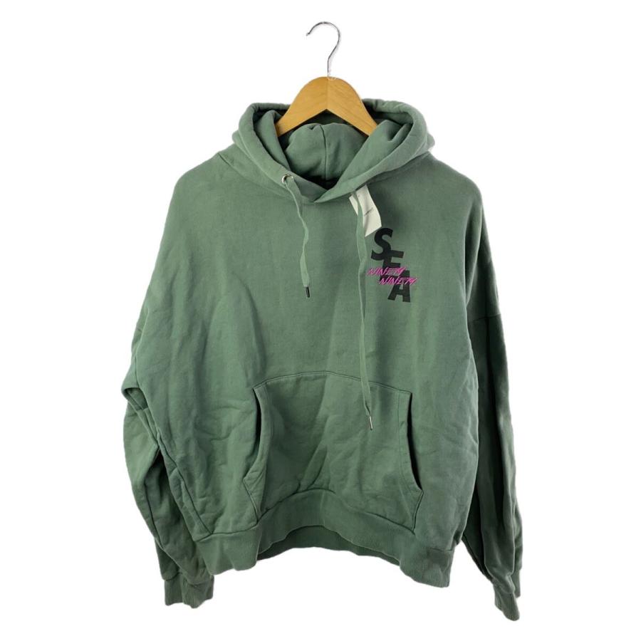 WIND AND SEA◇×9090/Hime NAMAIKI GIRL Hoodie/L/コットン/GRN