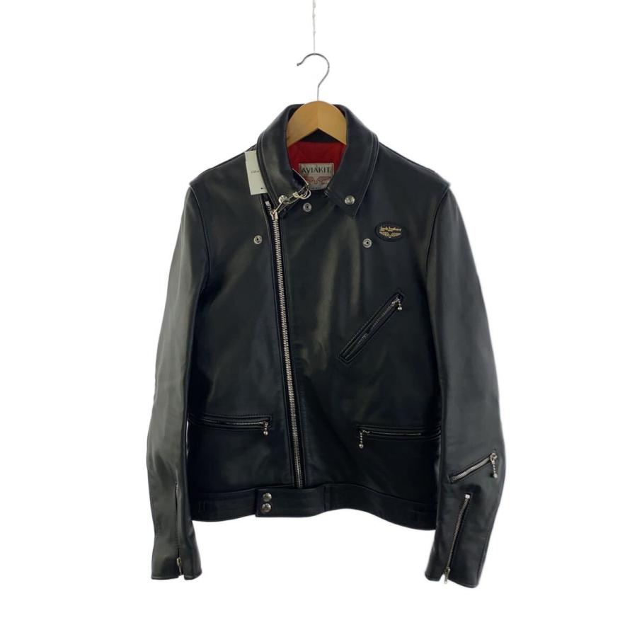 Lewis Leathers◇ダブルライダースジャケット/38/レザー/BLK/441T 