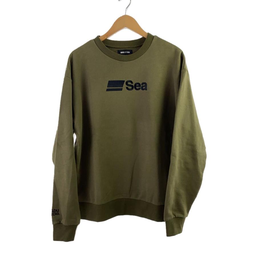 WIND AND SEA◇スウェット/L/コットン/GRN/WDS-C-ABU-24-Q1-04 WIND AND SEA◇スウェット/L/コットン/GRN/WDS-C-ABU-24-Q1-04