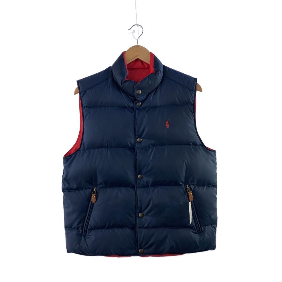 POLO RALPH LAUREN◆ダウンベスト/M/ポリエステル/NVY/ POLO RALPH LAUREN◇ダウンベスト/M/ポリエステル/NVY : セカンド
