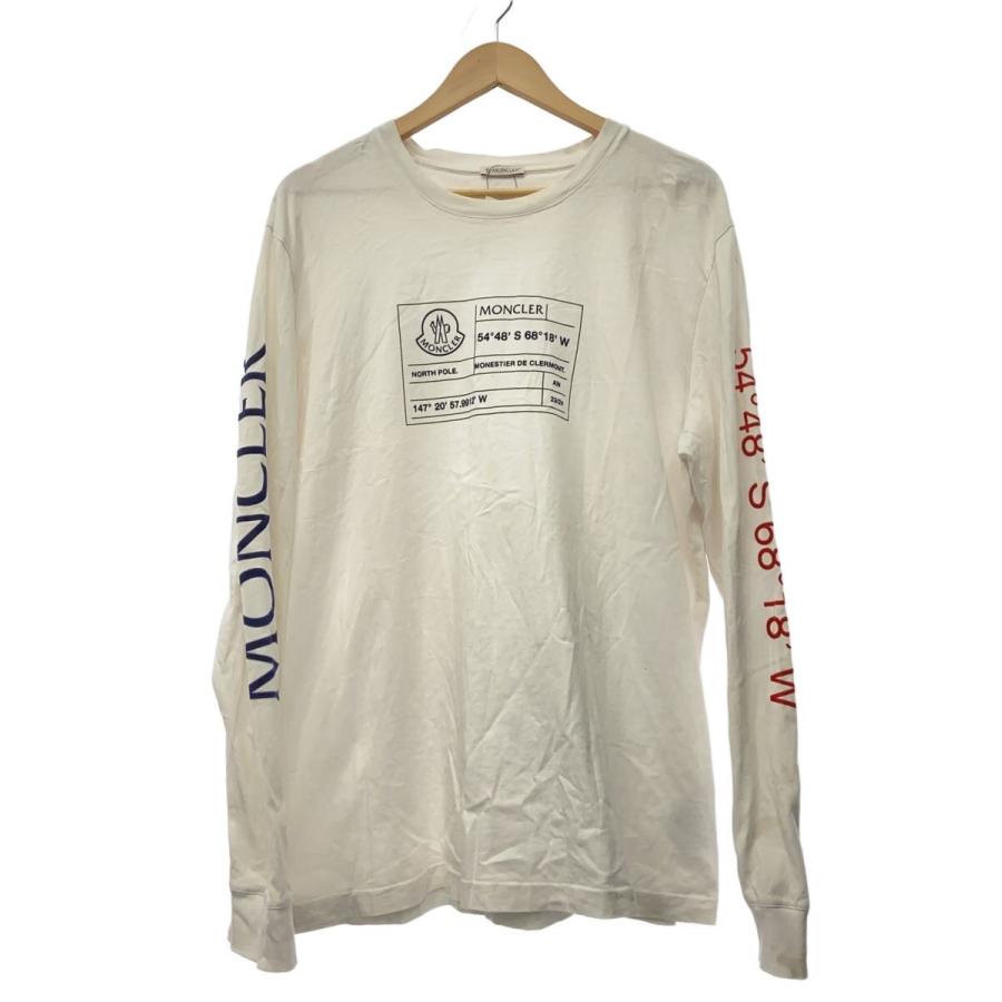 MONCLER◇長袖Tシャツ/XXL/コットン/WHT/I20918D00006 : セカンド