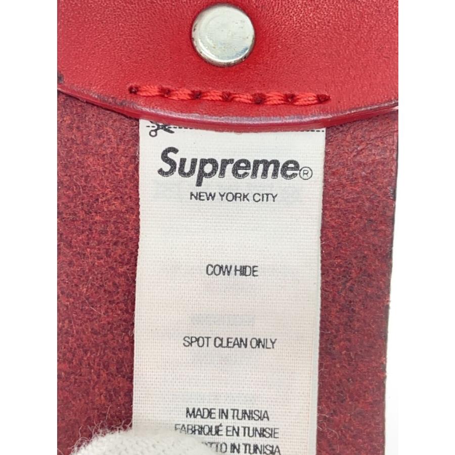 Supreme◇22SS/Repeat Leather Belt/レザー/RED/プリント/メンズ/ロゴ