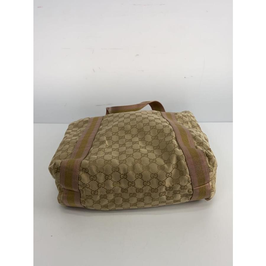 GUCCI◇トートバッグ_GGナイロン＆ウェブ/キャンバス/PNK// : セカンド