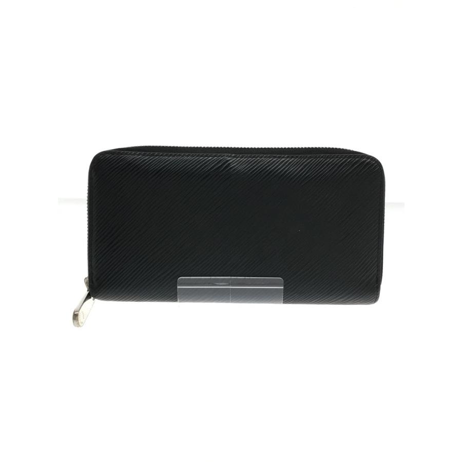 LOUIS VUITTON◇ジッピー・ウォレット_エピ_BLK/牛革/BLK/無地 LOUIS VUITTON◇ジッピー・ウォレット_エピ_BLK/牛革/BLK/無地