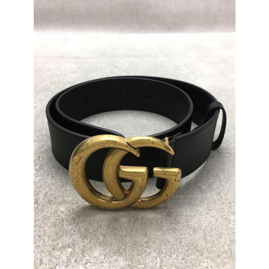 GUCCI◇ベルト/レザー/BLK/無地/レディース/400593 : 2342542882224 