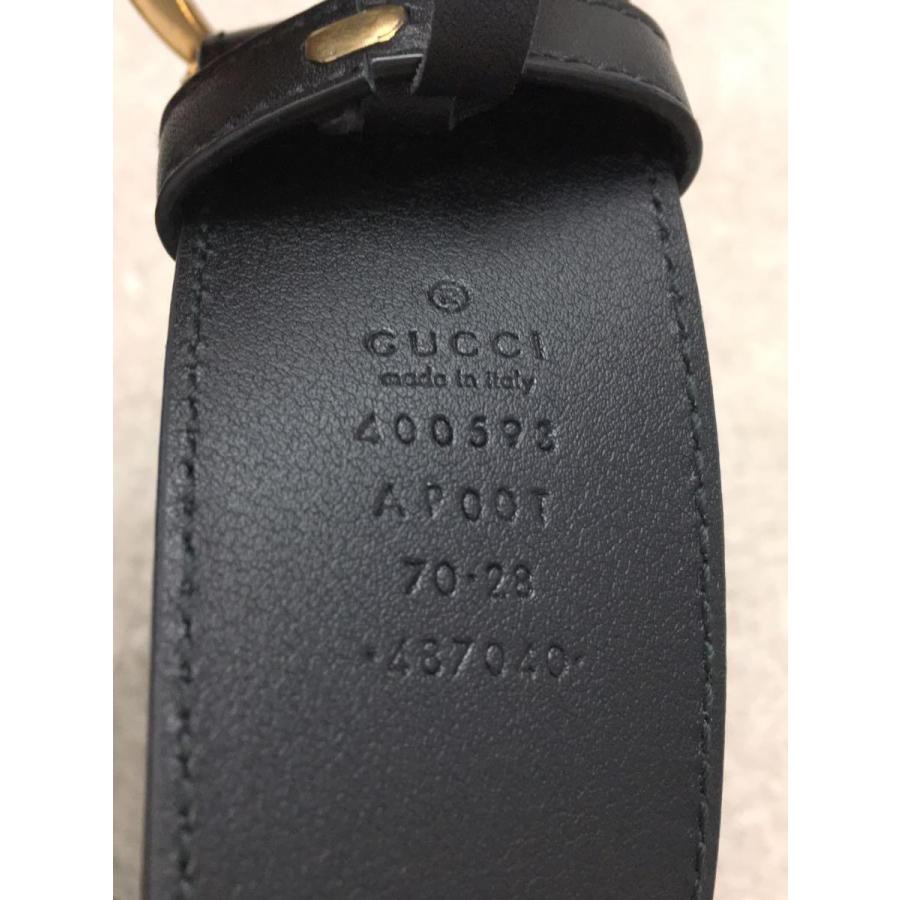 GUCCI◇ベルト/レザー/BLK/無地/レディース/400593 : セカンド GUCCI◇ベルト/レザー/BLK/無地/レディース/400593 : セカンド