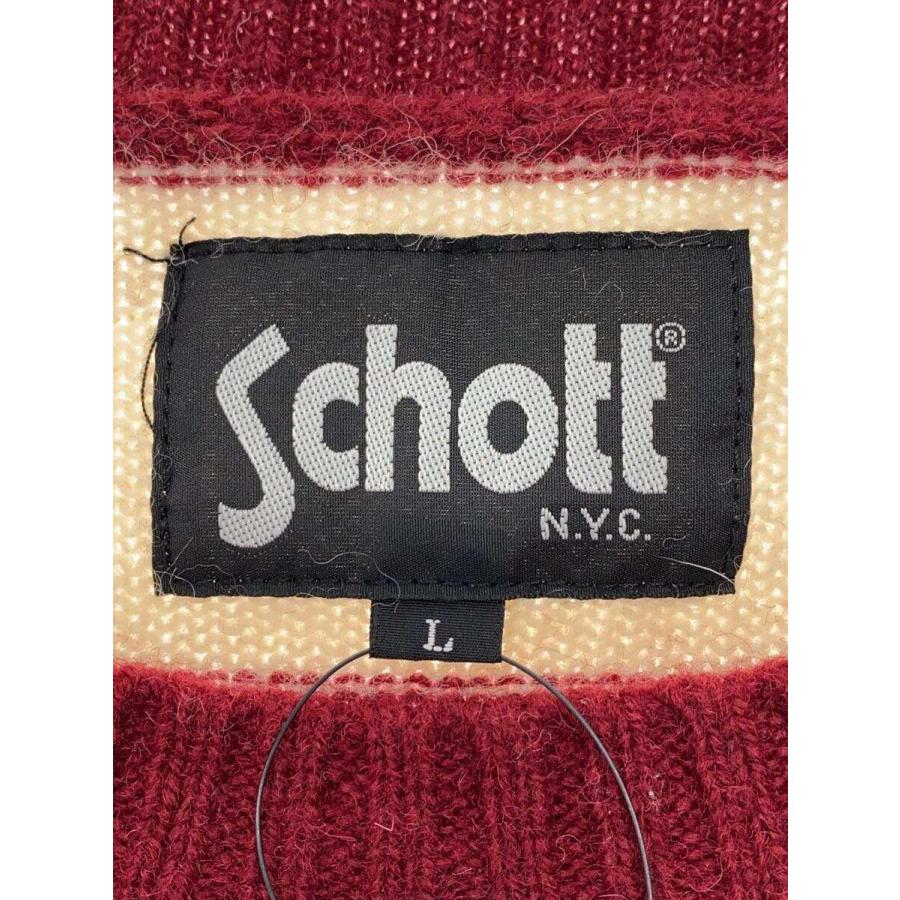Schott◆セーター(厚手)/L/ウール/IVO/ボーダー/3144009｜ssol-shopping｜03