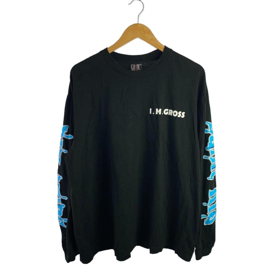 SAINT MICHAEL◇長袖Tシャツ/XL/コットン/BLK/SM-A23-0000-C35 