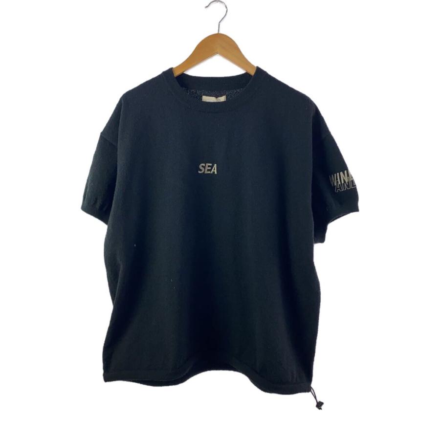 WIND AND SEA◇Tシャツ/L/ポリエステル/BLK/WDS-O-ESSH-24-Q4-CS-02