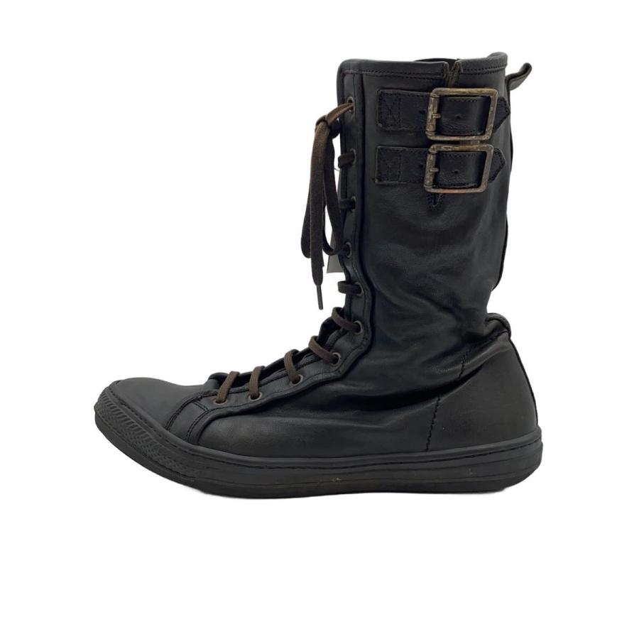 Alexander McQueen◇ハイカットスニーカー/41/BLK/レザー/本人期