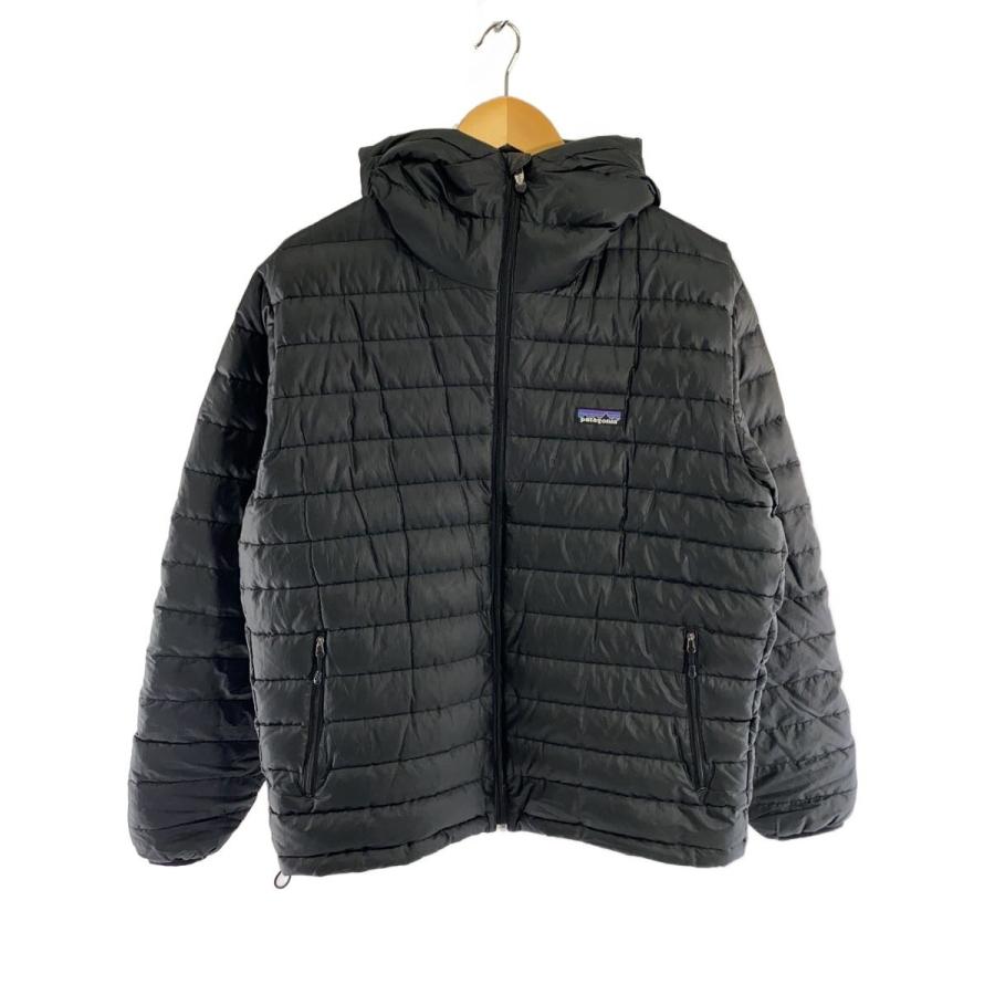 patagonia◇Down sweater hoody/M/ポリエステル/BLK/無地/888052070871