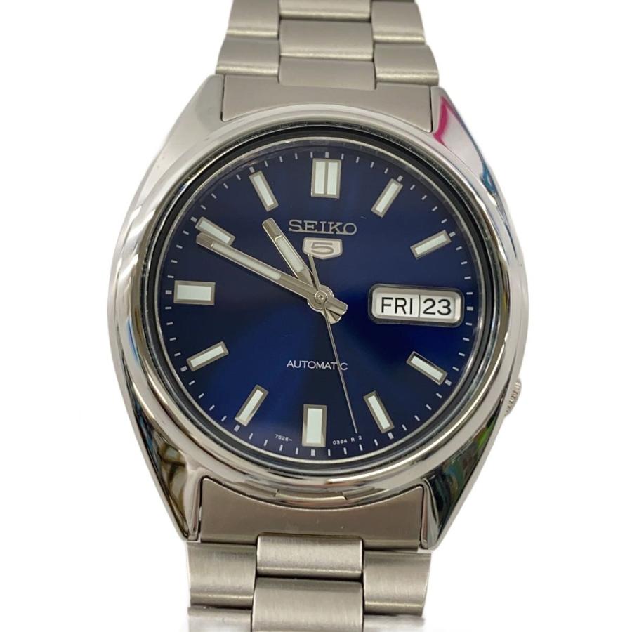 【美品】セイコー　デイデイト メンズ腕時計 自動巻き　7S26-04V0 SEIKO◇自動巻腕時計/アナログ/ステンレス/NVY/SLV/SS/7S26-0480