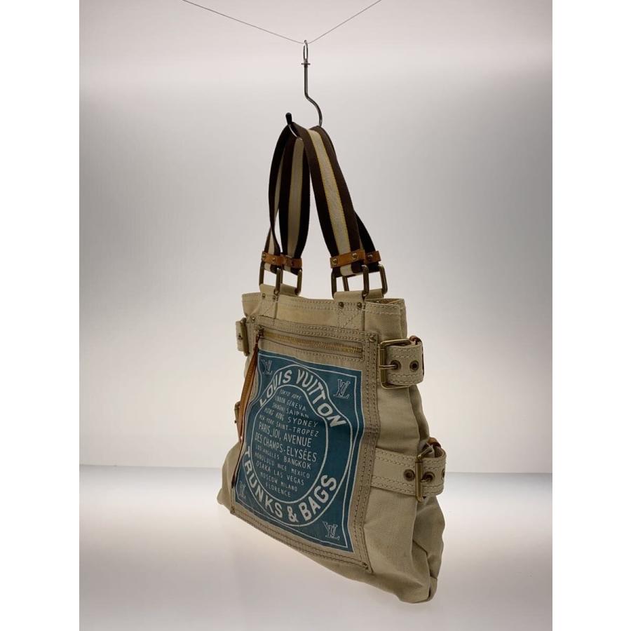 LOUIS VUITTON◇グローブショッパーMM_クルーズライン/キャンバス/BLU