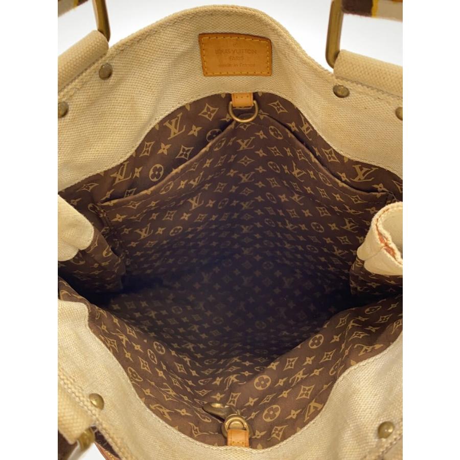 LOUIS VUITTON◇グローブショッパーMM_クルーズライン/キャンバス/BLU