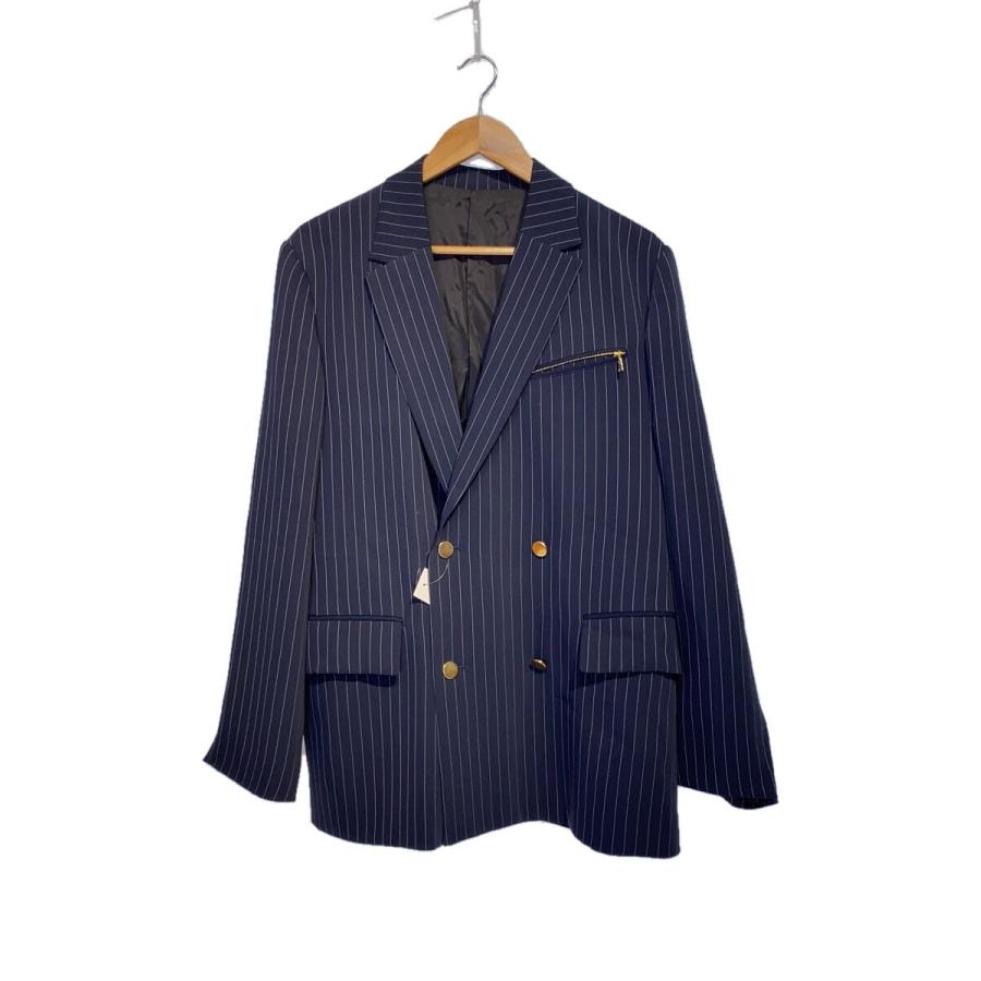 CULLNI◇テーラードジャケット/2/--/NVY/ストライプ/23AW-055-1 CULLNI◇テーラードジャケット/2/--/NVY/ストライプ/23AW-055-1